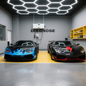 Siêu sáng hổ phách <span class=keywords><strong>DRL</strong></span> <span class=keywords><strong>LED</strong></span> tổ ong 5-lưới đèn nhà để xe Dimmable ánh sáng chính cho SteelSeries cửa hàng văn phòng trần cho hội thảo - Product Image 1