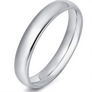 Classic 925 Sterling Silver Wedding Band <b>Ring</b> Unisex <b>Fine</b> Jewelry for Wedding Occasion - Product Image 1