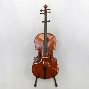 高端实木手工大提琴性价比最好4/4大提琴配全套乌木配件价格好大提琴
