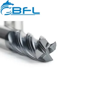 BFL China Hersteller HRC55 CNC 4 Flöten Voll hartmetall Fräser Flach fräser Fraise Carbure Outil