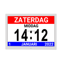 Écran LCD de 15 pouces avec wi-fi, prévisions météorologiques, montage mural, calendrier numérique, horloge de jour, rappel de médicaments, réveil intelligent pour les personnes âgées