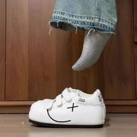 Baskets compensées légères pour femmes à scratchs, chaussures décontractées à semelle épaisse pour la marche