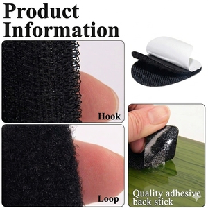 Bande <span class=keywords><strong>auto</strong></span>-adhésive à boucle double face et à double verrouillage pour les accessoires de coussin de canapé antidérapants. - Product Image 3