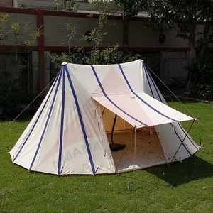 Tente en toile à deux poteaux de qualité supérieure, fabriquée sur mesure pour un abri extérieur confortable et une utilisation prolongée - Product Image 3