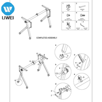 Table de conférence pliable et empilable, réglable en hauteur, pour salles de réunion, de formation, d'écoles, de collèges et d'universités (vente en gros)