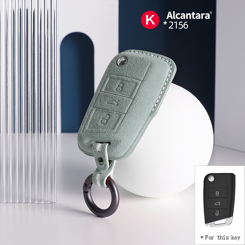 #2156 Light green+white stitching