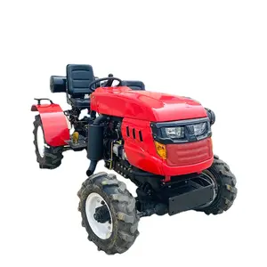 Traktor daya Diesel Mini 4x4 mesin pertanian 50 Hp traktor pertanian 4x4