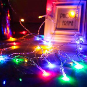 Guirnalda de Luces LED de 10 Metros para Decoración Navideña, Bodas, Fiestas, Jardín y Hogar, Funciona con Pilas, 110V 220V, Venta al por Mayor - Product Image 3