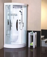 Cabine de douche multifonctionnelle de luxe, étanche, avec porte coulissante en verre trempé brossé, en alliage d'aluminium, design moderne, pour hôtel