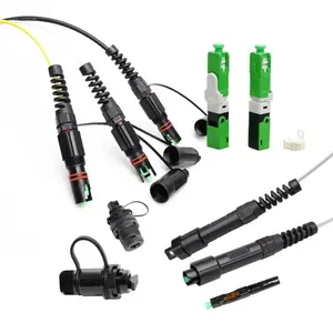 FTTH Outdoor IP68 Mini Waterproof Fiber Optic Mini SC Fast Connector Optical Fiber Connector For On-site Assembly