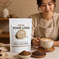 Poudre de thé vert torréfié Hojicha de qualité alimentaire, en vrac, OEM ODM pour desserts, glaces et ingrédients de boulangerie