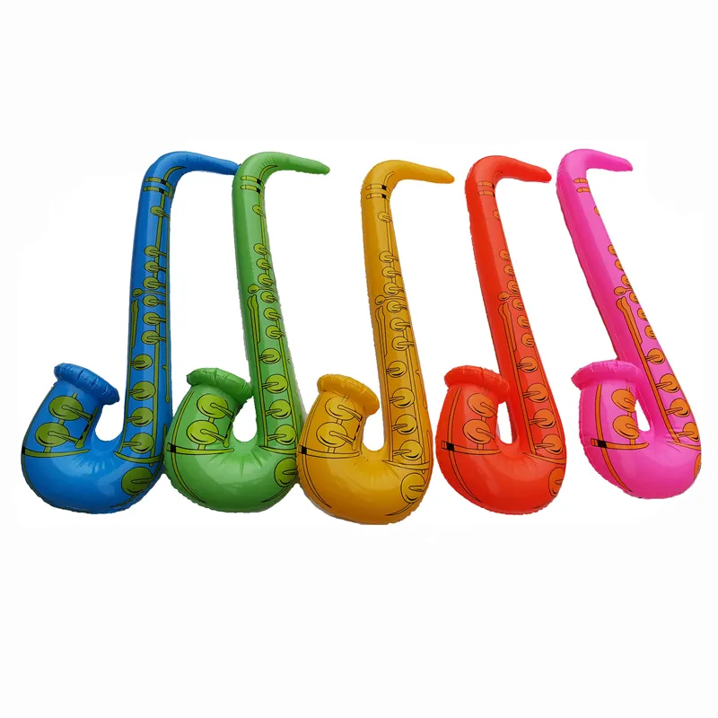 Hot Selling Pvc Opblaasbare Saxofoon Kinderen Speelgoed Muziekinstrument