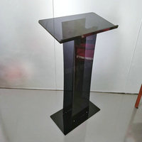 Pupitre de Tribune en Acrylique Transparent Personnalisé de Haute Qualité pour Église, Vente en Gros