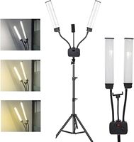 Anneau lumineux LED professionnel à double bras, éclairage photo, éclairage vidéo, lampe de remplissage LED, lampe de maquillage, lampe de studio, lampe de diffusion en direct