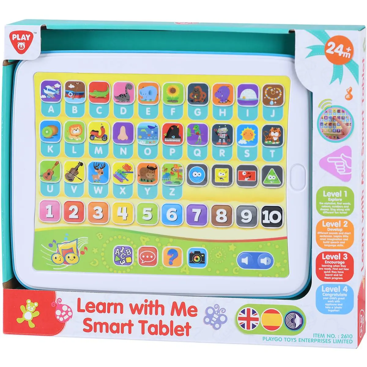 Bantalan belajar sentuh pendidikan, dengan kartu kilat layar sentuh elektronik pembelajaran mainan pendidikan prasekolah interaktif