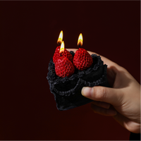 Hadiah Dekorasi Rumah Gaya Kue Manis untuk Liburan Tahun Baru Aromaterapi Buatan Tangan Beraroma Black Forest Ylang Organik