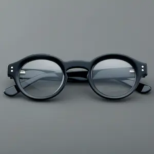 2024 neuer japanischer Stil Damen-Optische Rahmen Männer klassische Designer-Vintage-Brille Luxus-Acetat-Brille für individuelles Logo