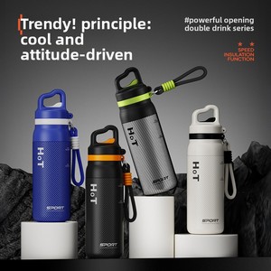 Nouvelle tasse isotherme portable en acier inoxydable à isolation sous vide avec couvercle à ouverture rapide, isolation 12-24 heures, anti-fuite, 550 ml, idéale pour les voyages et comme cadeau - Product Image 5