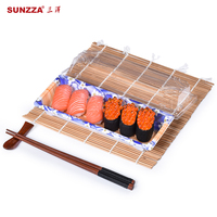 Sunzza paquete OEM y ODM caja de sushi de plástico desechable tapa antivaho 6PCs sushi sashimi contenedor
