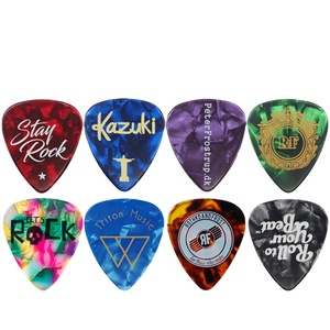 Custom OEM 0.46mm 0.71mm 0.88mm 0.96mm 1.2mm 1.5mm Various Thickness Celluloid <strong>Guitars</strong> Picks <strong>Plectrum</strong> - Product Image 1