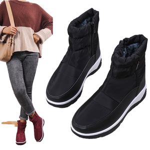 <span class=keywords><strong>Bottes</strong></span> de neige antidérapantes imperméables pour femmes grande taille hiver <span class=keywords><strong>ski</strong></span> en plein air bas tube doublé polaire épais chaud coton chaussures pour étranger - Product Image 6