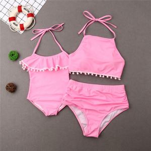 Conjunto de Bikini de Dos Piezas Personalizado OEM para Mujer, Spandex/Poliéster de Secado Rápido, 3-12 Años - Product Image 3