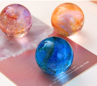 Veilleuse décor à la maison lampe de table boule de cristal base en bois led veilleuse 1 ensemble 7 boules luxe cadeau décoration led veilleuse