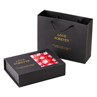 Lippenstiftdoos Rechthoekig China Zeepbloem Roos Geschenkdoos Ketting Sieradendoos Tanabata Valentijnsdag Sieraden Cadeau Spot