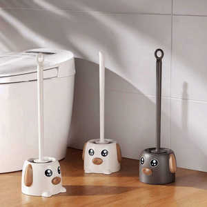 Escobilla de Baño Montada en la Pared con Cabezal Redondo y Base, Diseño Antiarañazos, Ecológica, Limpia Todo el Hogar y Baños de Hoteles - Product Image 2