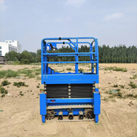 Plateforme de travail en hauteur mobile à ciseaux autopropulsée de petite taille, prix d'usine, hauteur de levage de 6 m