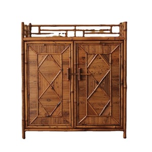 Mueble de Bambú Rectangular para Almacenamiento de Té, Ecológico, para Accesorios de Ceremonia del Té, Tipo Vertical, Ratán Anji - Product Image 5