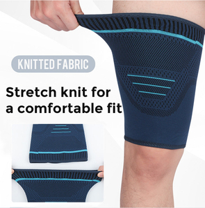 Protège-cuisse de sécurité sportive, attelle antidérapante pour quadriceps et ischio-jambiers, manchon de compression pour la cuisse, soutien pour la partie supérieure de la jambe - Product Image 1