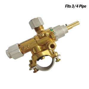 West Kitchen Commercial Küchen geschirr Zubehör Gaskocher Flame out Schutz Sicherheits ventil Sattel Einlass 1/2 und 3/4" - Product Image 3