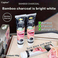 Dentifrice blanchissant au charbon de bambou Capios 110g en gros – Haleine fraîche, élimine les taches de fumée, dentifrice naturel