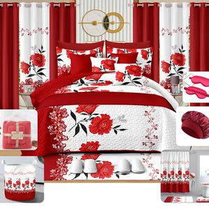 Nuevo Juego de Ropa de Cama de 30 Piezas 2026 con Edredón y Cortinas a Juego, Decoración Real para Dormitorio, Juego de Edredón para el Mercado de Florida y Haití - Product Image 5