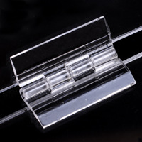 Boîte acrylique transparente pour meubles charnière en plexiglas pour piano clips en plastique charnière pliante transparente pour boîte