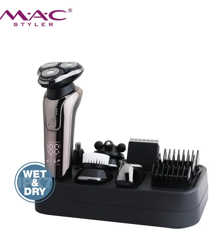 Professional Popular Hair Shaver Haircut Men Multi functional 6 IN 1 Waterproof Electric Razor