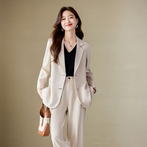 Chaqueta de traje rosa para <span class=keywords><strong>mujer</strong></span> para primavera otoño nuevo traje de negocios de alto temperamento con fuerte <span class=keywords><strong>campo</strong></span> de gas atuendo profesional para <span class=keywords><strong>mujer</strong></span> - Product Image 6