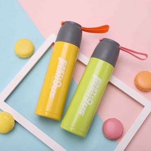 FUR19US Stainless Steel Vacuum <b>Flask</b> Tumbler 24H Thermal Insulation Travel Bottle With Lid Minimalist Design Multi Color Options - Product Image 4