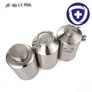 Réservoir de stockage de lait en acier inoxydable SS316 de qualité alimentaire, finition polie miroir, 20 L, avec revêtement antirouille conforme aux normes FDA et UE, couvercle et valve - Product Image 1