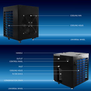 Customized 1.5HP Recirculating Cooled Chiller with Filter Circulating Genuine Ice Bath Cooler and <b>Heater</b> Water Portable Chiller - Product Image 3