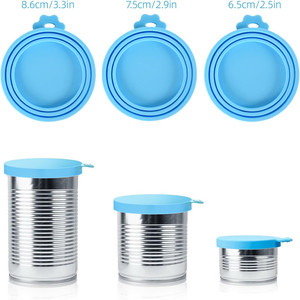 Food Grade Universal Size Pet Food Can Covers Silicone Can Lids <b>Caps</b> for <b>Dog</b> Cat Wet Food - Product Image 4