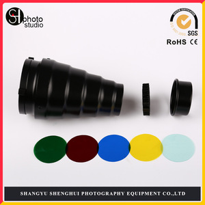 Sheng Hui Mid Beam Stunner 10cm Four Color Filter Flash Unit Photography Equipment Camera Accessory - Product Image 1
