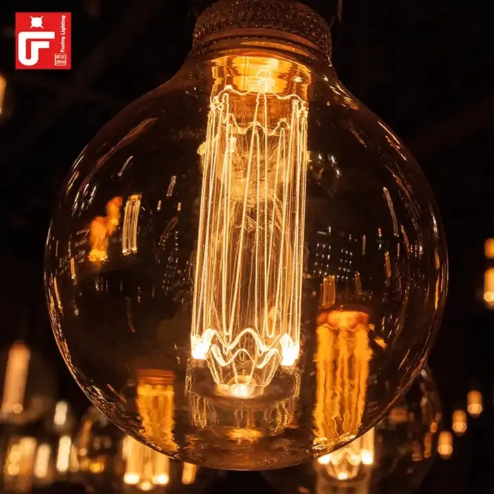 G95 bola lampu LED filamen Retro, dekorasi LED Edison LED Retro