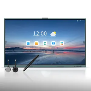 Touch screen smart whiteboard for e learning interactive lcd 65inch smart board flat panel for school