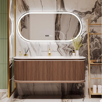 CBMMart Euro Style Haut de Gamme Salle de Bain Vanité Noir et Blanc Armoire en Bois 36 Pouces Ensemble de Vanité de Bain avec Lavabo pour Villa