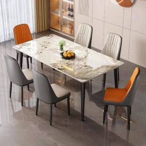 Juego de Mesa y Sillas de Comedor, 4 Piezas, Rectangular, Diseño Moderno y Minimalista para Hogares Pequeños - Product Image 3