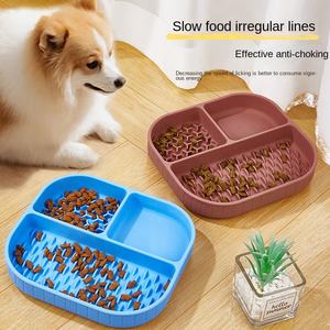 Bol à nourriture lent en silicone personnalisé, pratique et très vendu, pliable, pour l'eau et la nourriture, utilisation en extérieur pour chiens et chats - Product Image 1