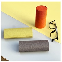 Étui à lunettes rigide en cuir PU de luxe, vente en gros d'usine, logo personnalisé, boîte de rangement pour lunettes faite à la main, lunettes optiques