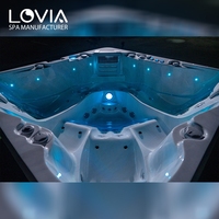 Hôtels Bains à remous extérieurs Bain à remous chaud d'hydromassage Bain à remous extérieur pour 5 personnes avec chaise longue
